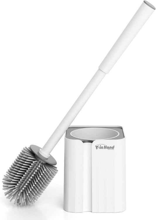 Premium Silicone Toilet Brush Set