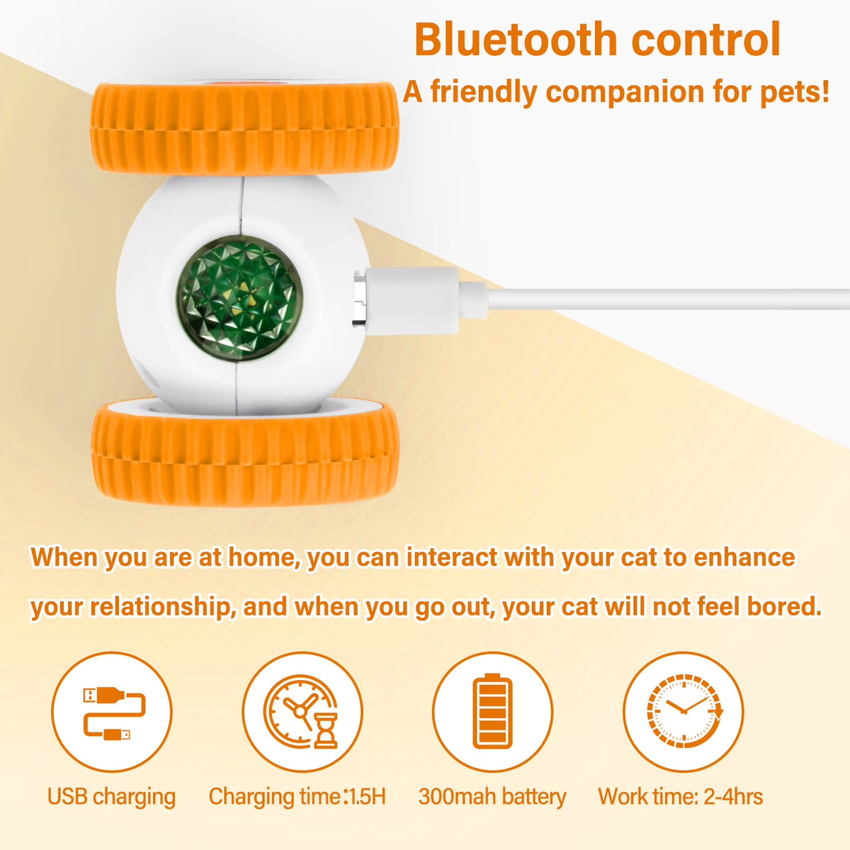 Rechargeable Remote-Control Moving Cat Toy - view 7