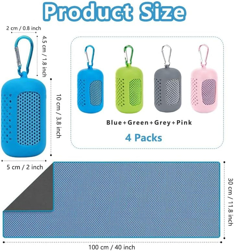 4-Pack Instant-Cooling Sports Towels - view 4
