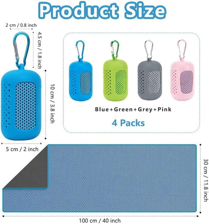 4-Pack Instant-Cooling Sports Towels - view 4