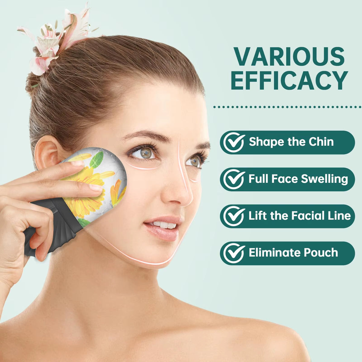Ice Facial Roller & Gua Sha Set - view 4