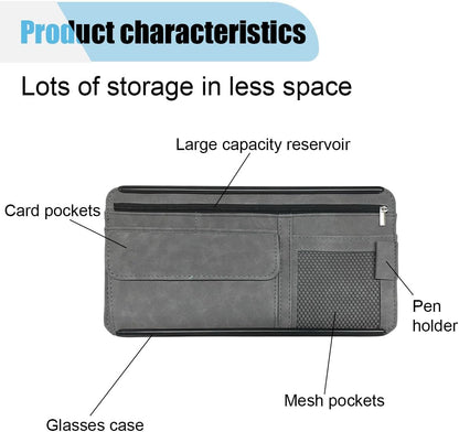 Suede Car Visor Organizer - view 3