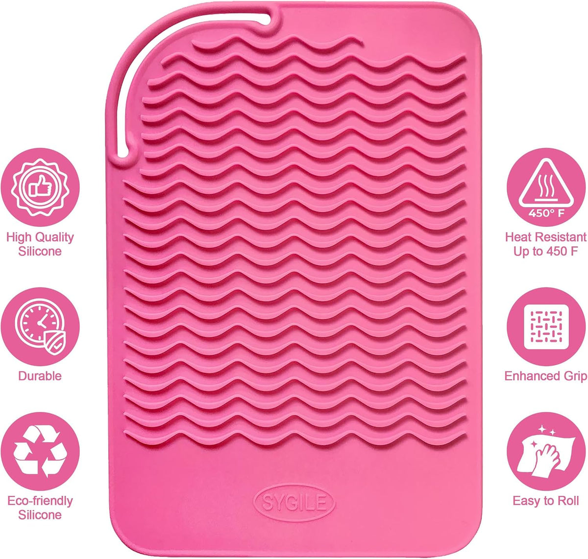 Heat-Resistant Silicone Hair Tool Mat - view 5