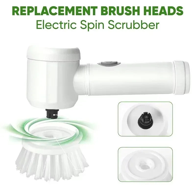 Cordless Electric Spin Scrubber with 5 Brush Heads - view 2