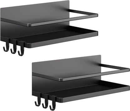 2-Pack Magnetic Fridge Spice Racks with Hooks - view 6