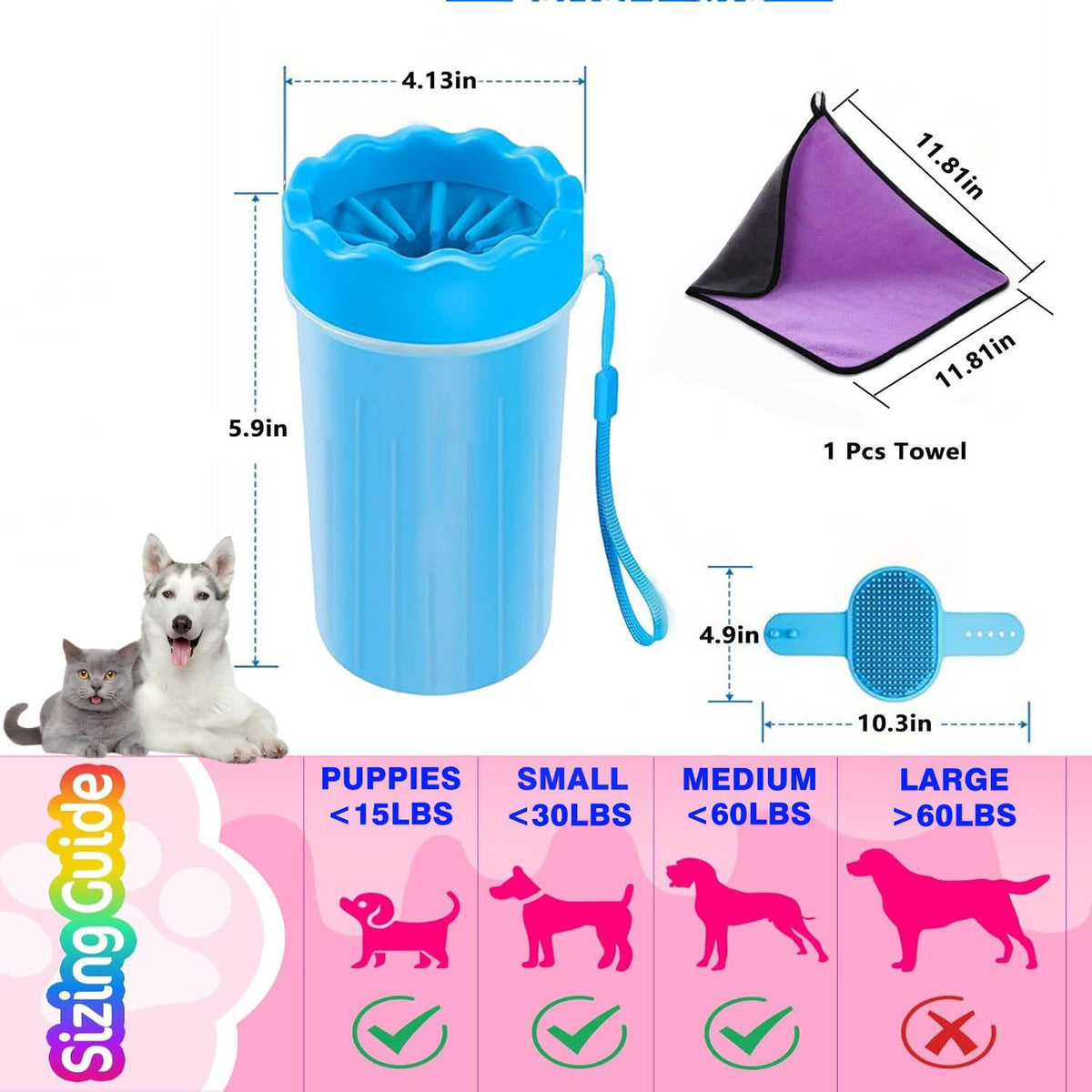 Portable Dog Paw Cleaner Set - view 9