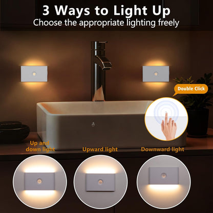 Rechargeable Motion-Sensor Night Lights – 2 Pack - view 5