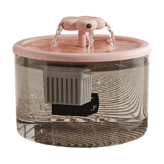Quiet Automatic Pet Water Fountain – Pink