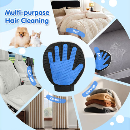 Dual-Sided Pet Grooming & Hair Removal Glove - view 4