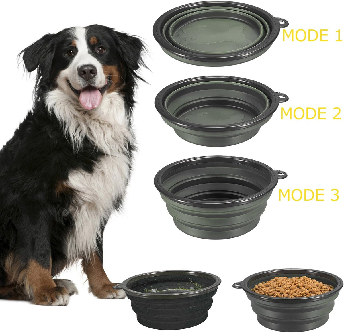 2-Pack Collapsible Travel Dog Bowls - view 5