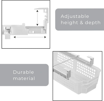 Adjustable Pull-Out Fridge Storage Drawer - view 5
