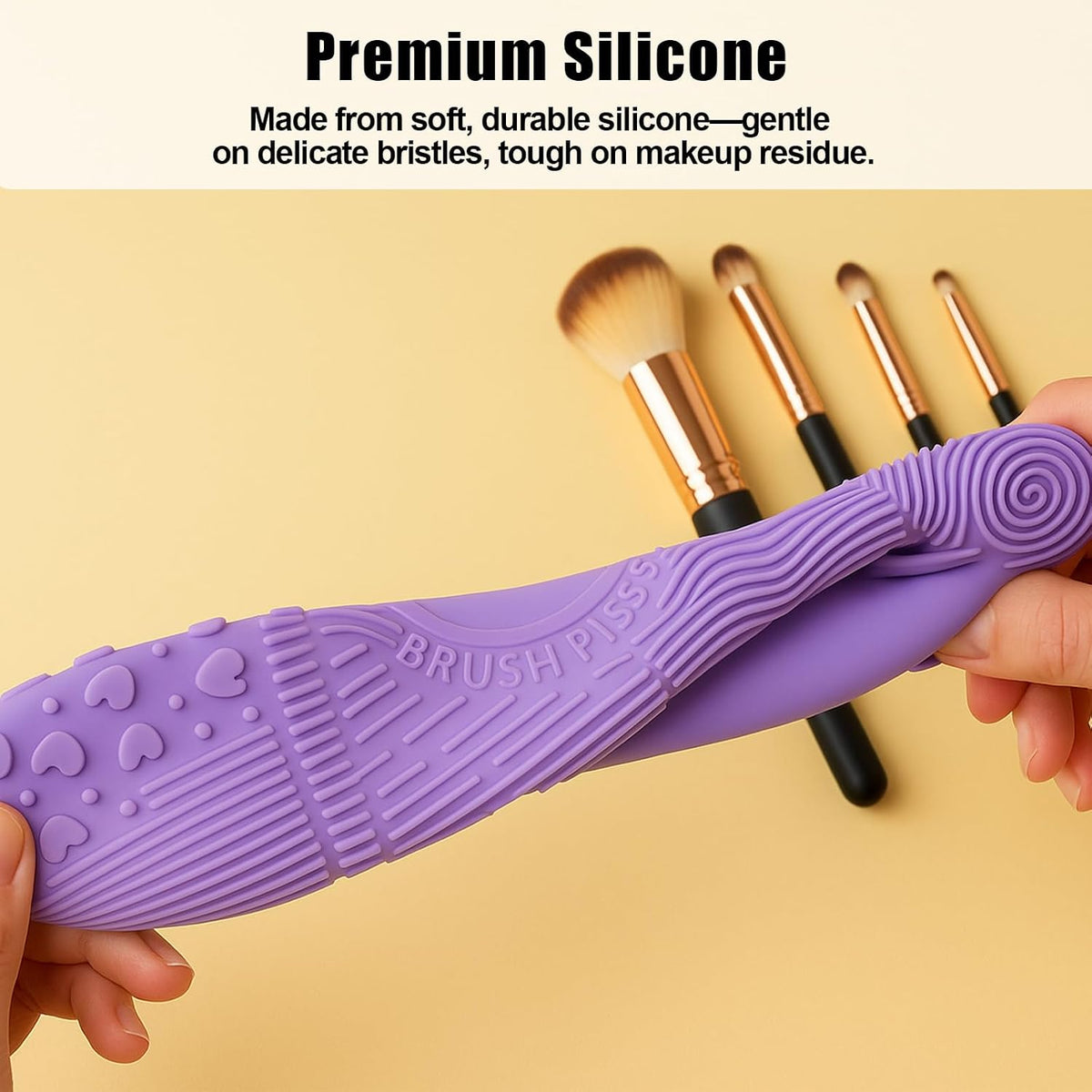2-Pack Silicone Makeup Brush Cleaning Mats - view 4