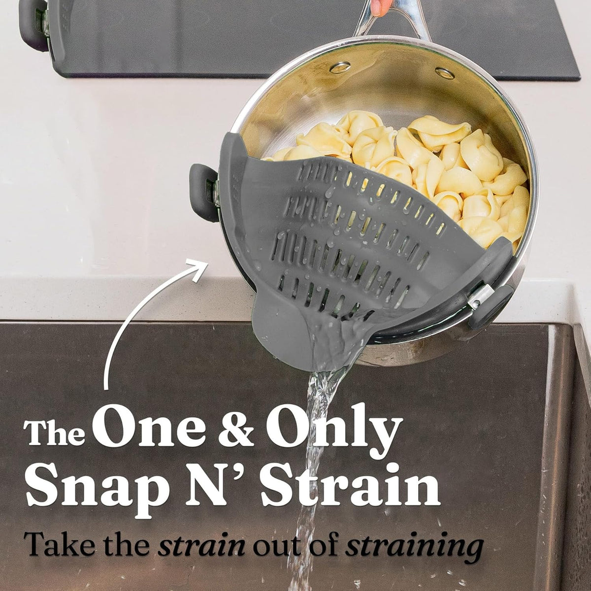 Heat-Resistant Clip-On Silicone Pot Strainer - view 5
