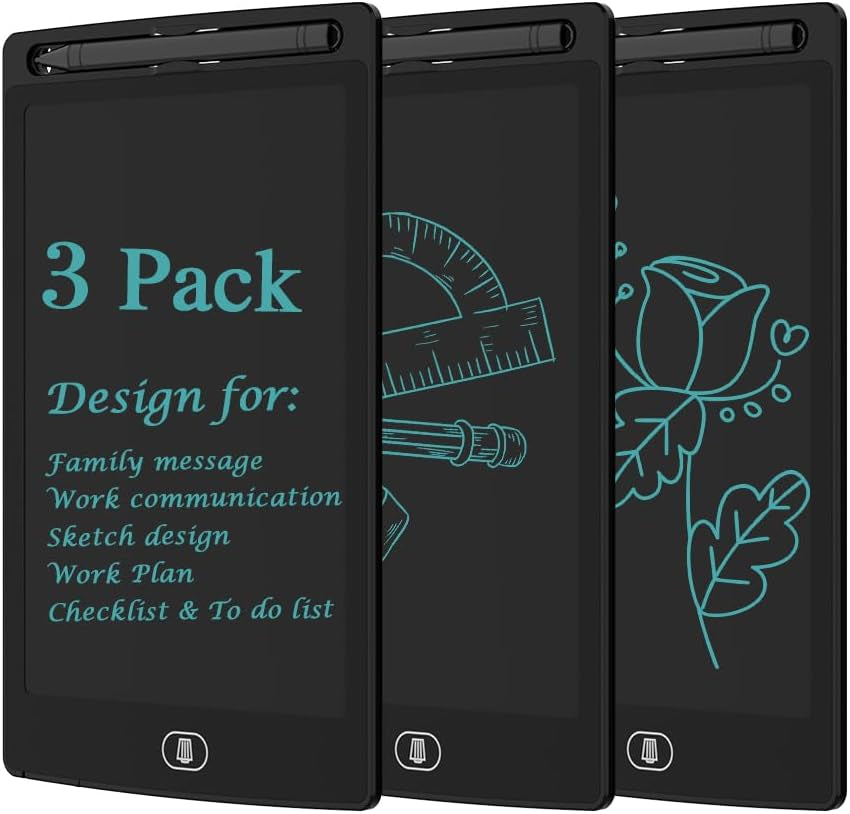 3-Pack 8.5-Inch LCD Writing Tablets