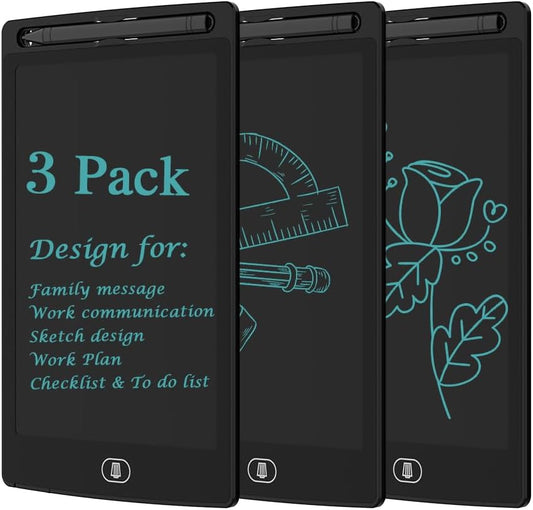 3-Pack 8.5-Inch LCD Writing Tablets