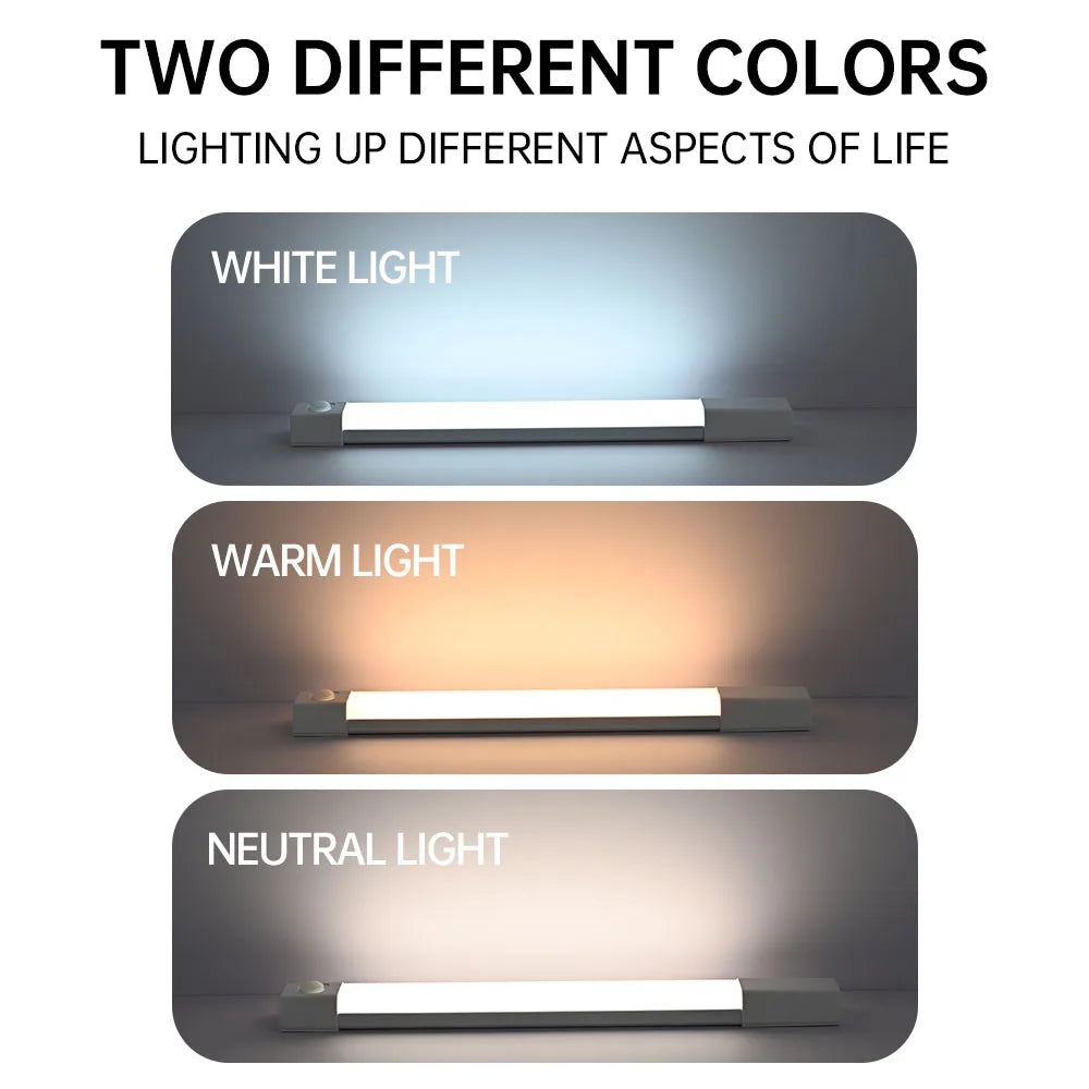 LED Night Light Motion Sensor Light Wireless USB Led Cabinet Night Wardrobe Lamp for Kitchen Cabinet Bedroom Wardrobe Sensor LED