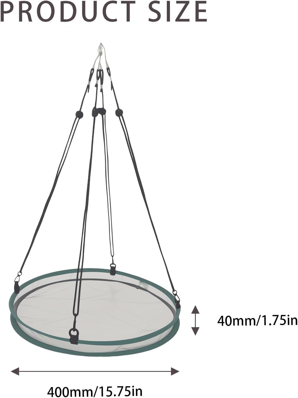 2-Pack Hanging Outdoor Bird Feeder Trays - view 2