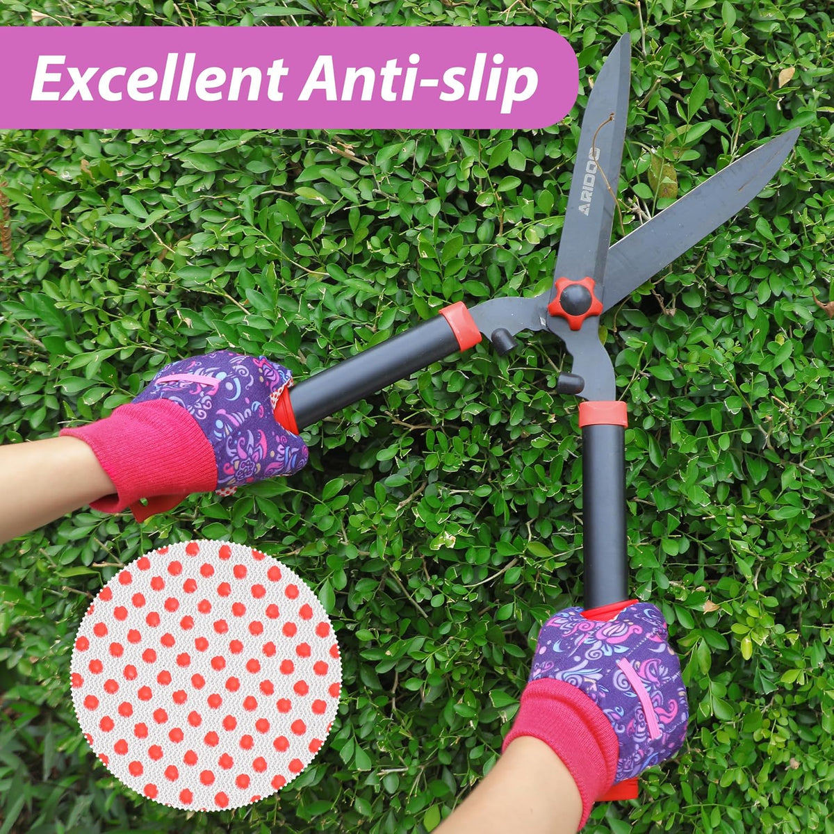 4-Pair Floral Gardening Gloves - view 3
