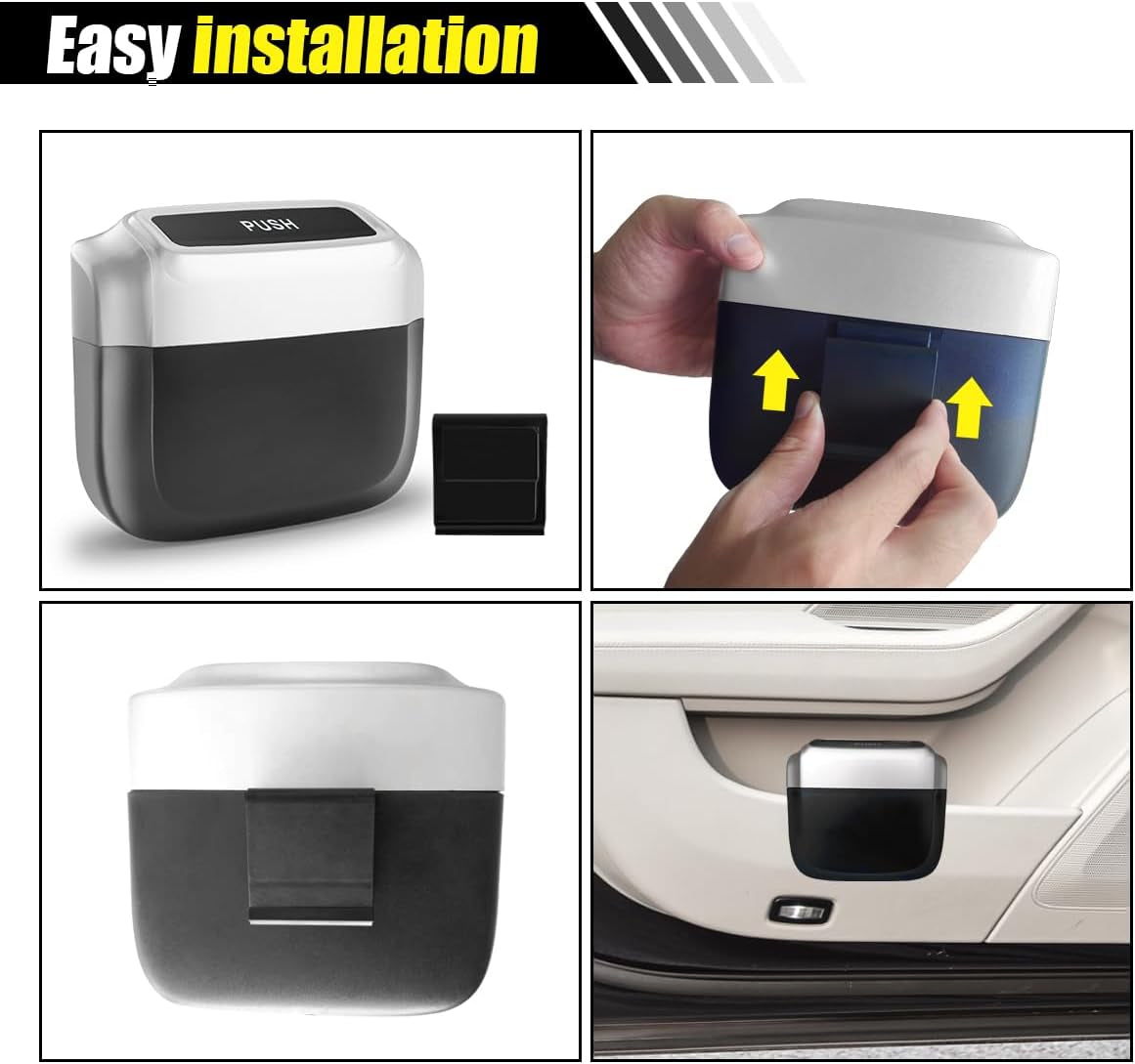 Leakproof Mini Car Trash Can with 30 Bags - view 6