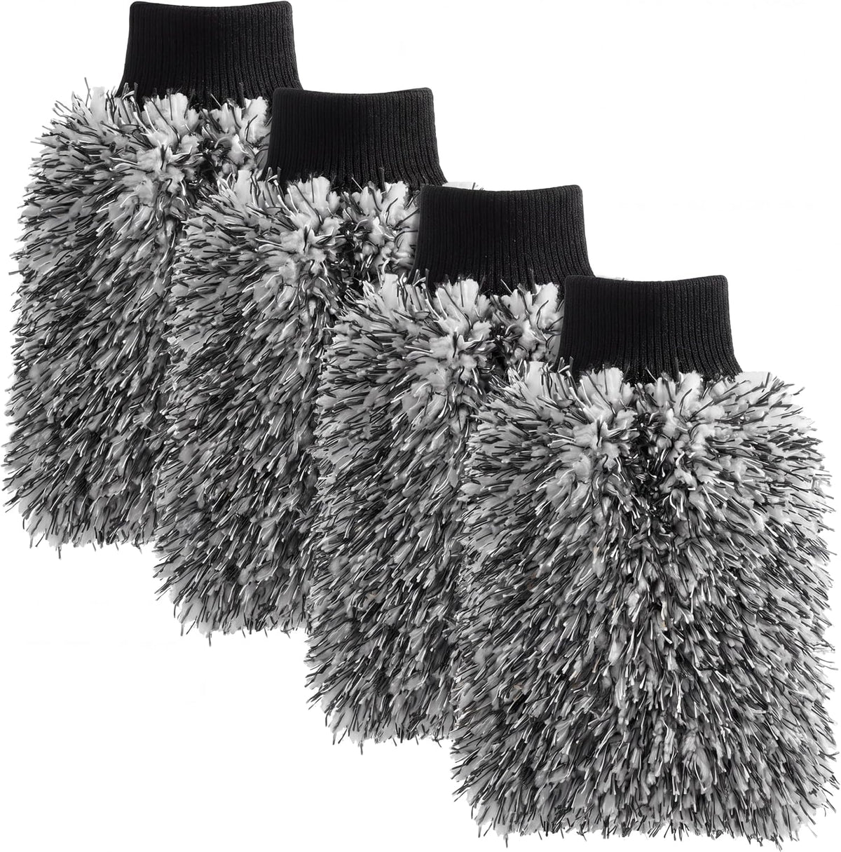 4-Pack Scratch-Free Microfiber Car Wash Mitts - view 8