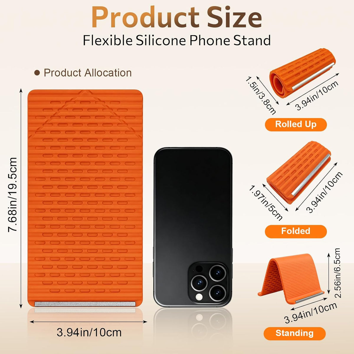 Flexible Foldable Phone Stand - view 2