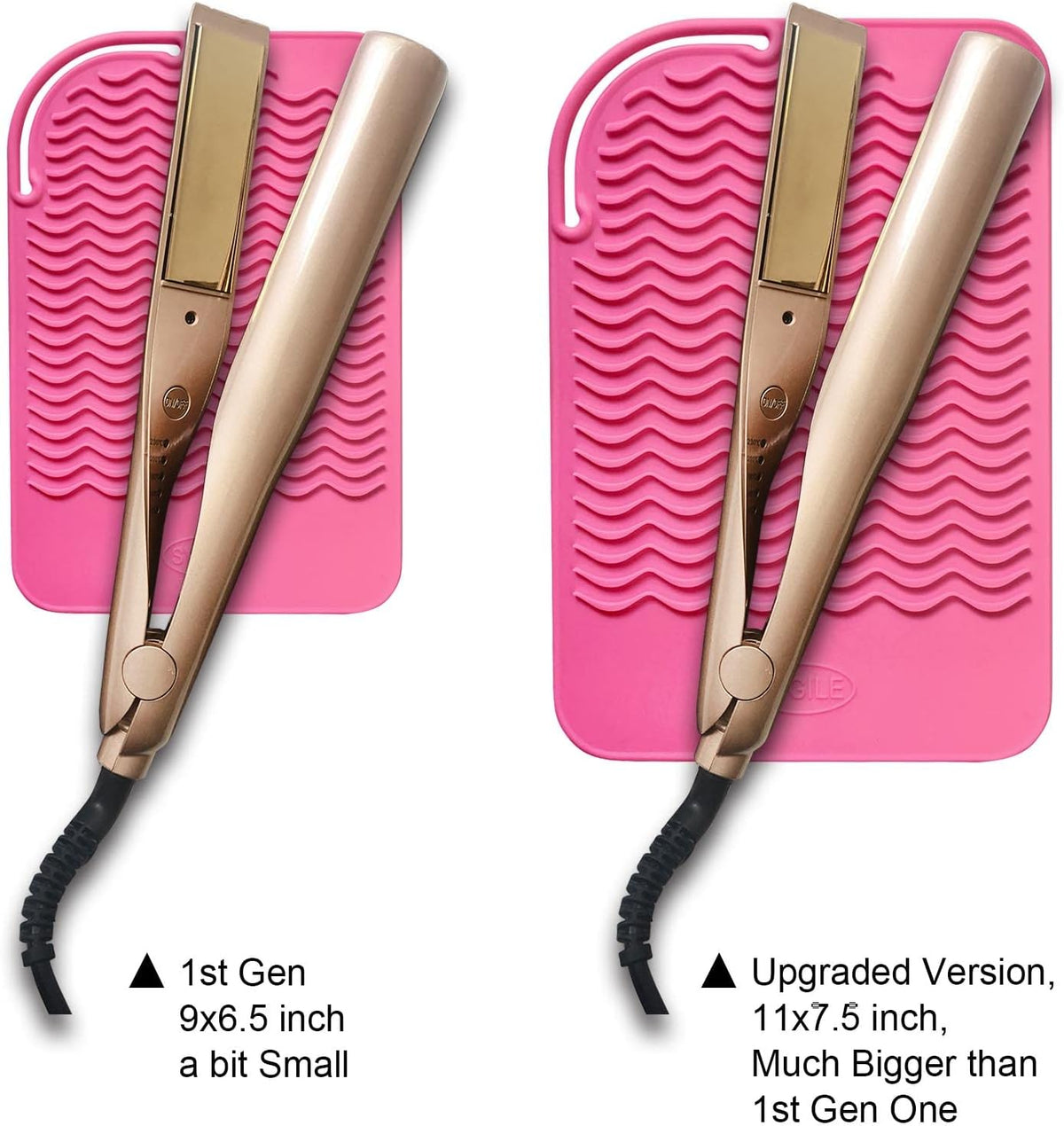 Heat-Resistant Silicone Hair Tool Mat - view 3