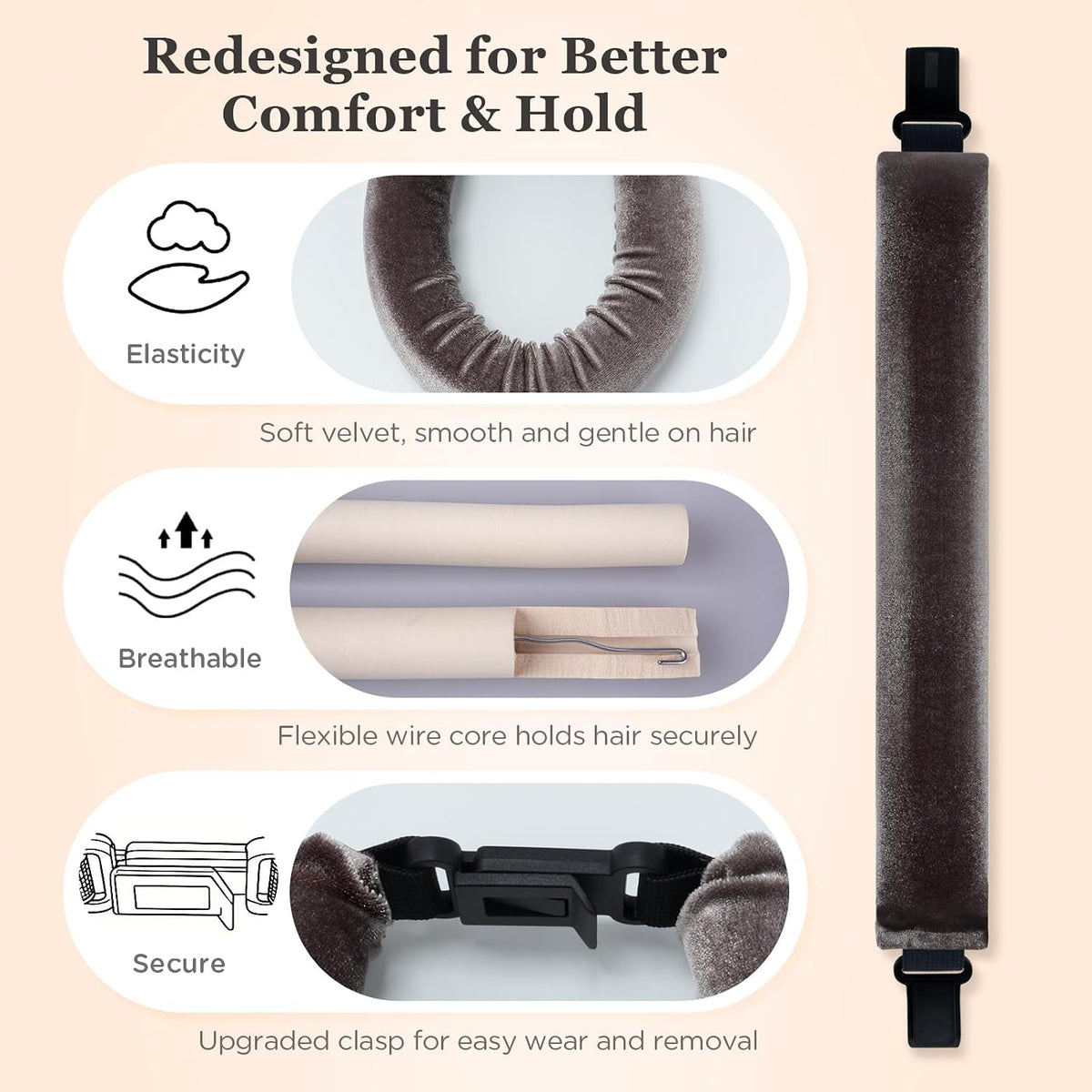 Heatless Overnight Curling Rods – 4 Piece Set - view 4