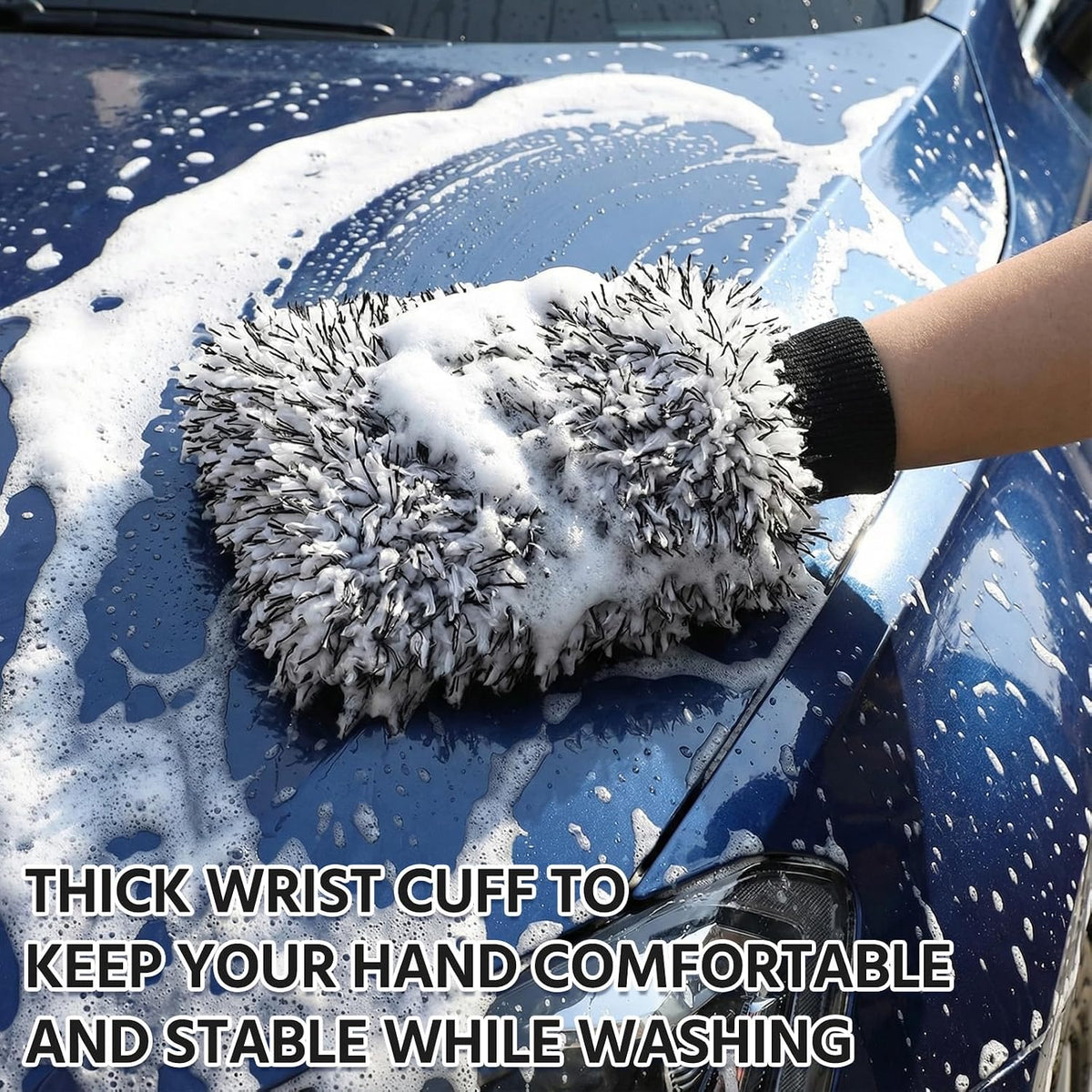 4-Pack Scratch-Free Microfiber Car Wash Mitts - view 5