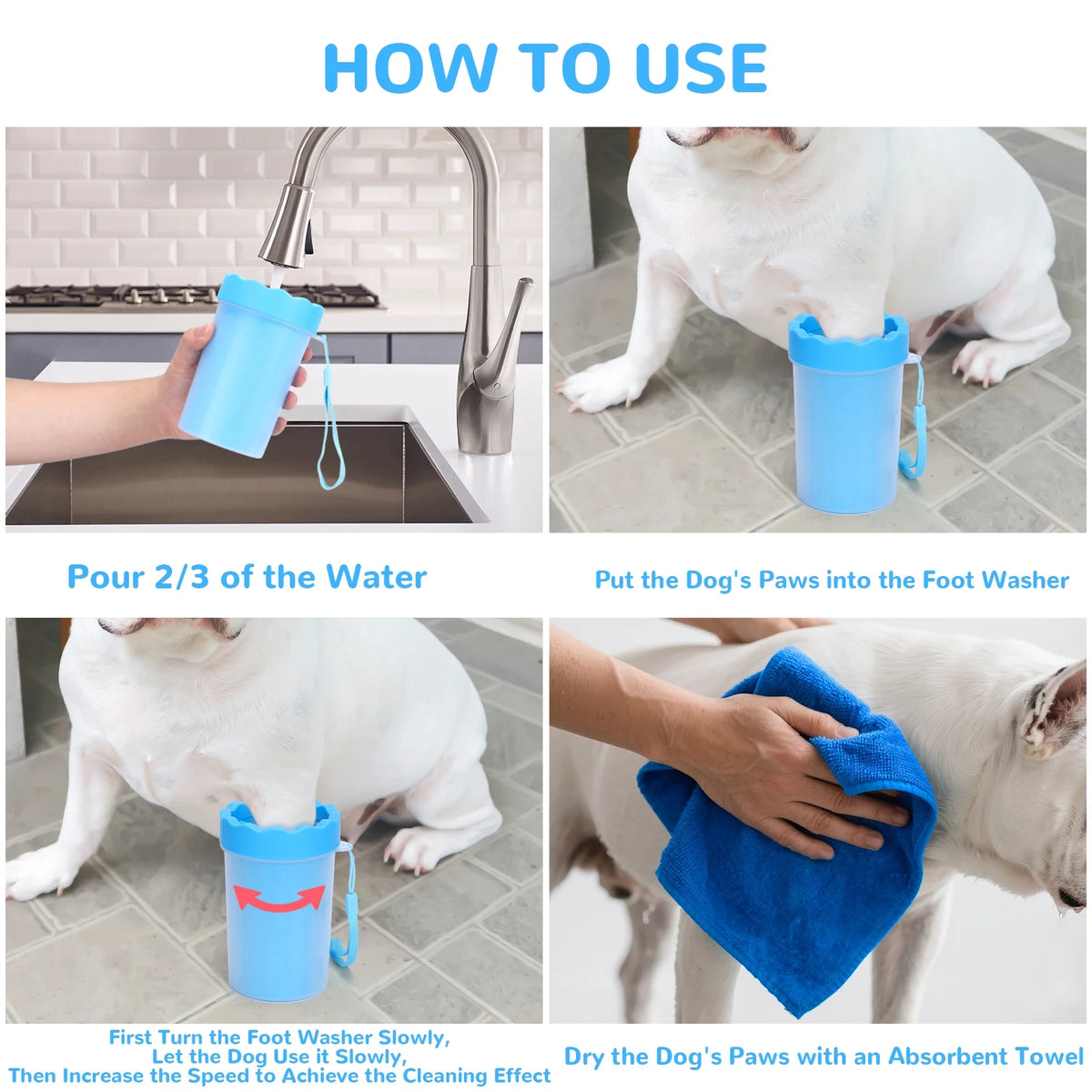 Portable Dog Paw Cleaner Cup – Medium - view 5