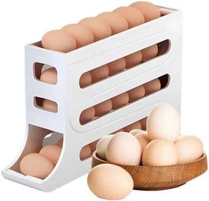Automatic Rolling Refrigerator Egg Holder