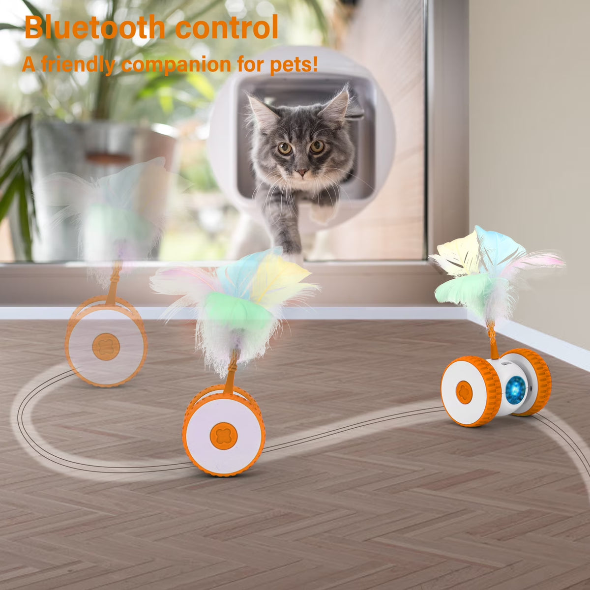 Rechargeable Remote-Control Moving Cat Toy - view 3
