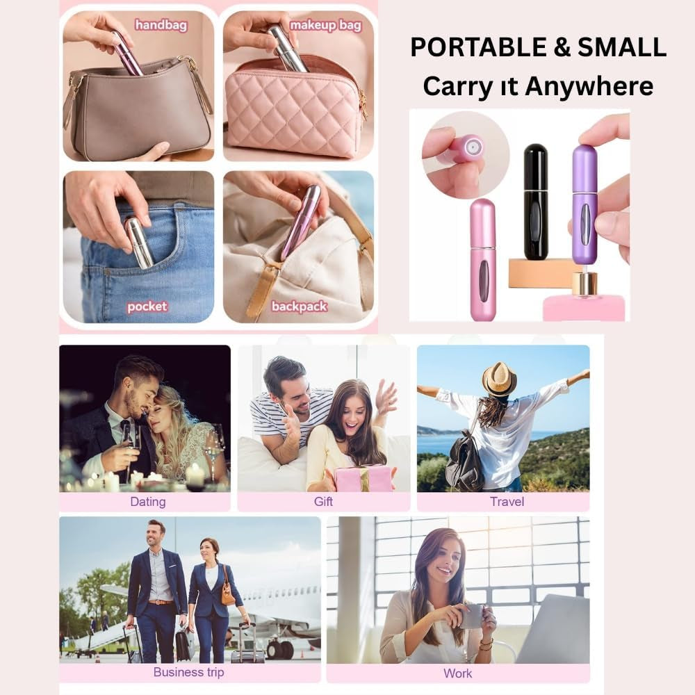 4-Pack Refillable Travel Perfume Atomizers - view 5