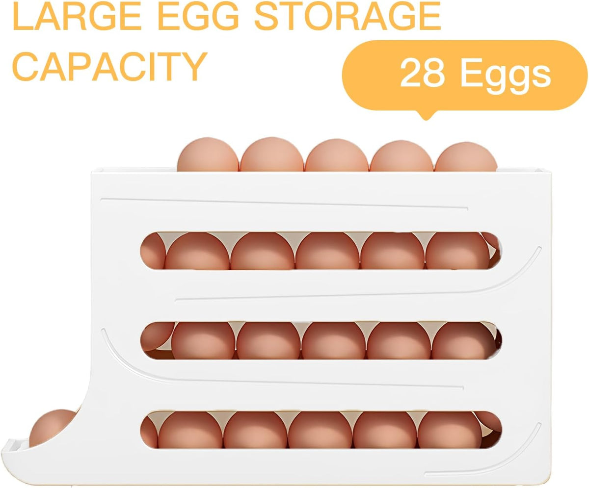 Automatic Rolling Refrigerator Egg Holder - view 2