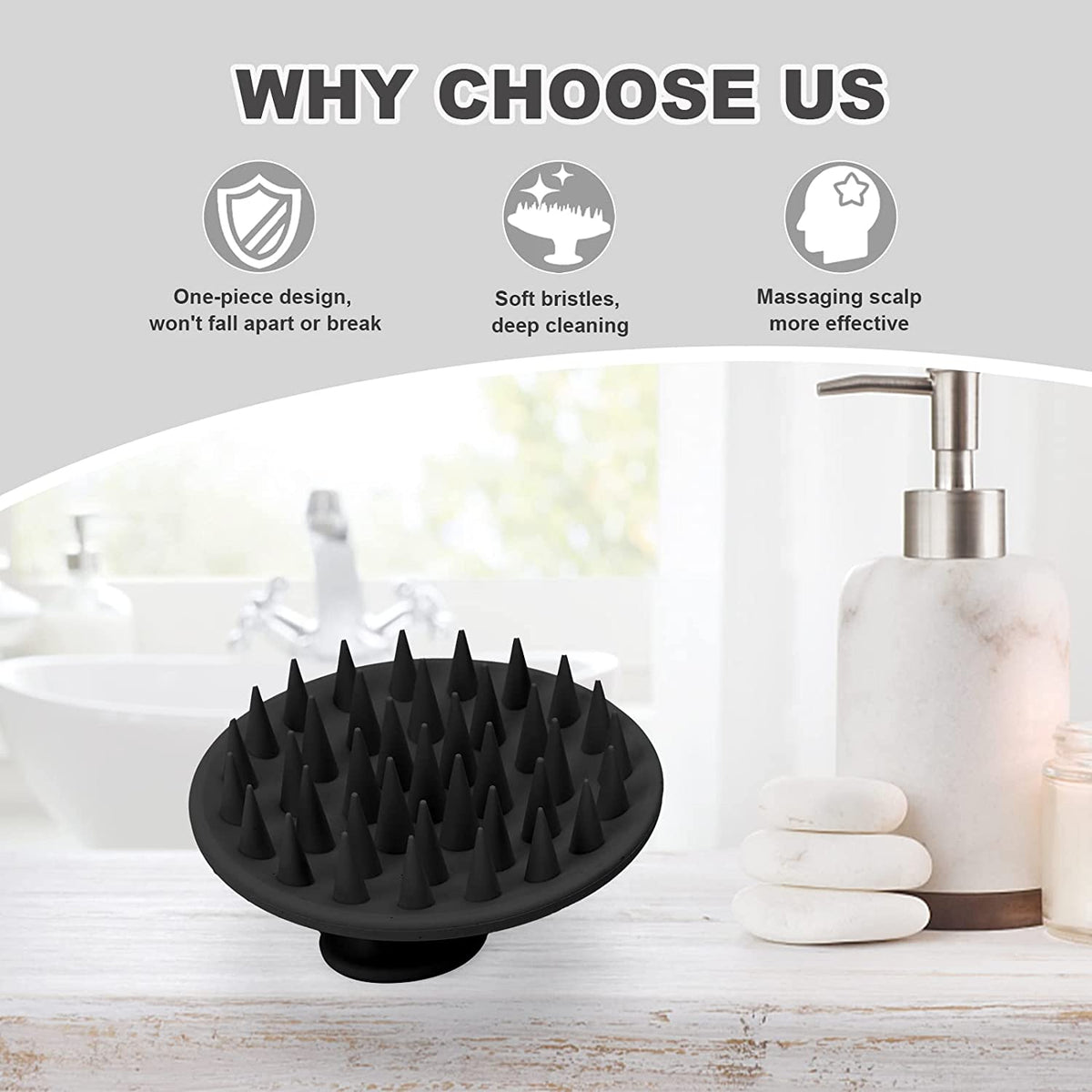 Silicone Scalp Massager & Shampoo Brush - view 6