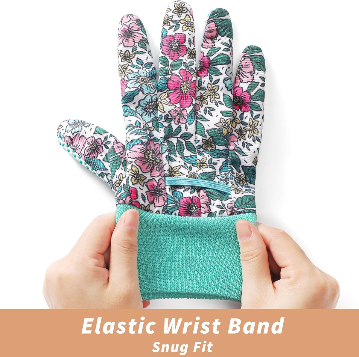 4-Pair Floral Gardening Gloves - view 6