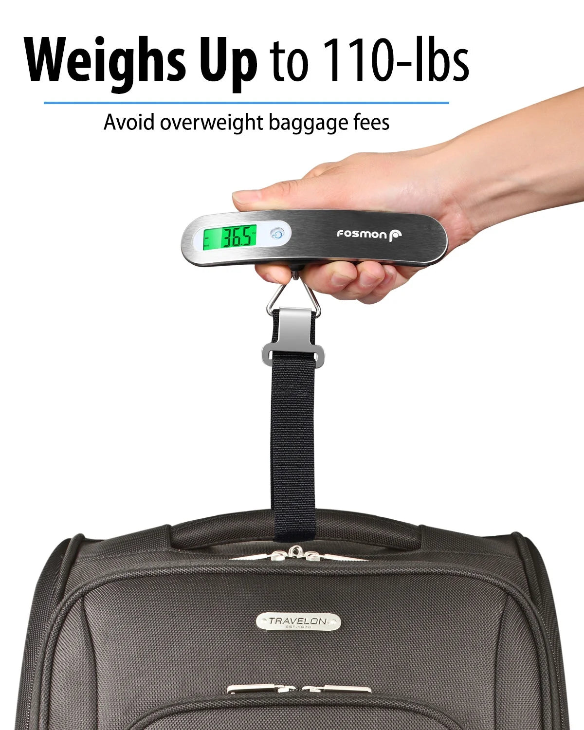 Digital Luggage Scale with Backlit Display - view 2