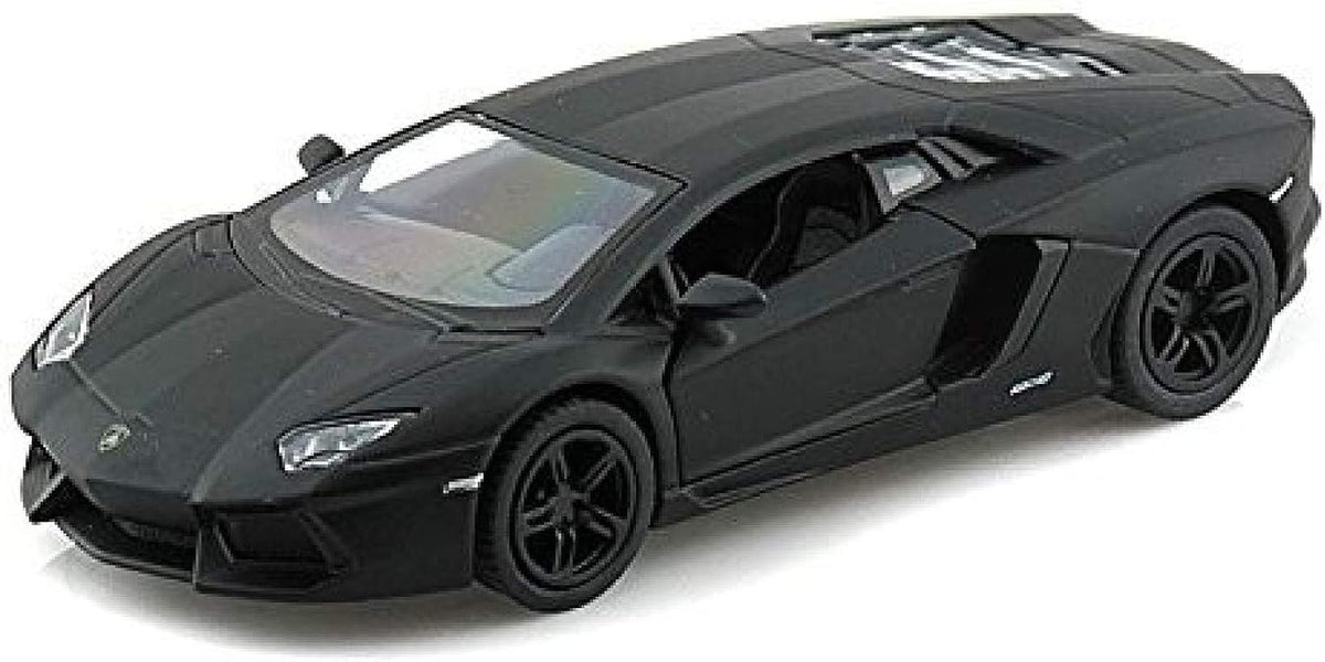Matt Black 1:38 Pull-Back Diecast Sports Car