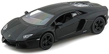 Matt Black 1:38 Pull-Back Diecast Sports Car