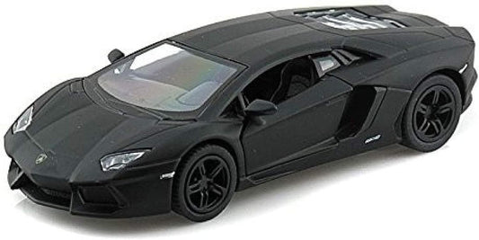 Matt Black 1:38 Pull-Back Diecast Sports Car
