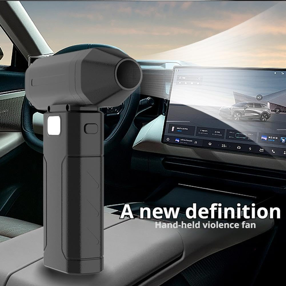 Electric Air Duster, 150000RPM Cordless Air Duster, 5-Gear Adjustable Mini Blower with Fast Charging, Dust Blower for Computer, Keyboard, House, Outdoor and Car