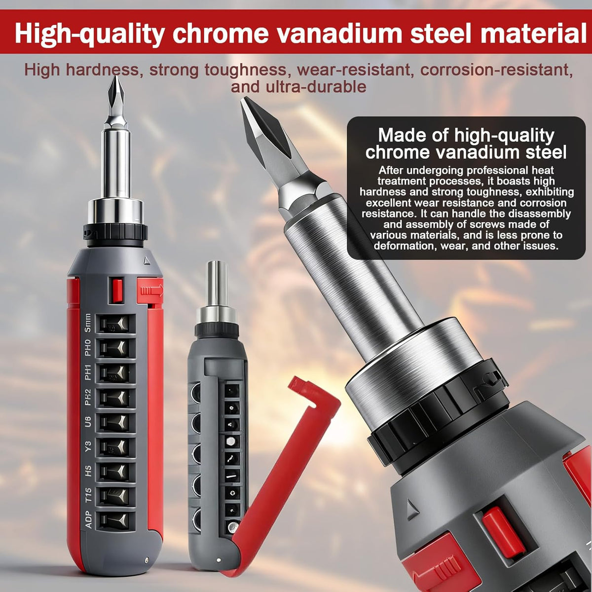 47-Bit Magnetic Ratcheting Screwdriver Set - view 4