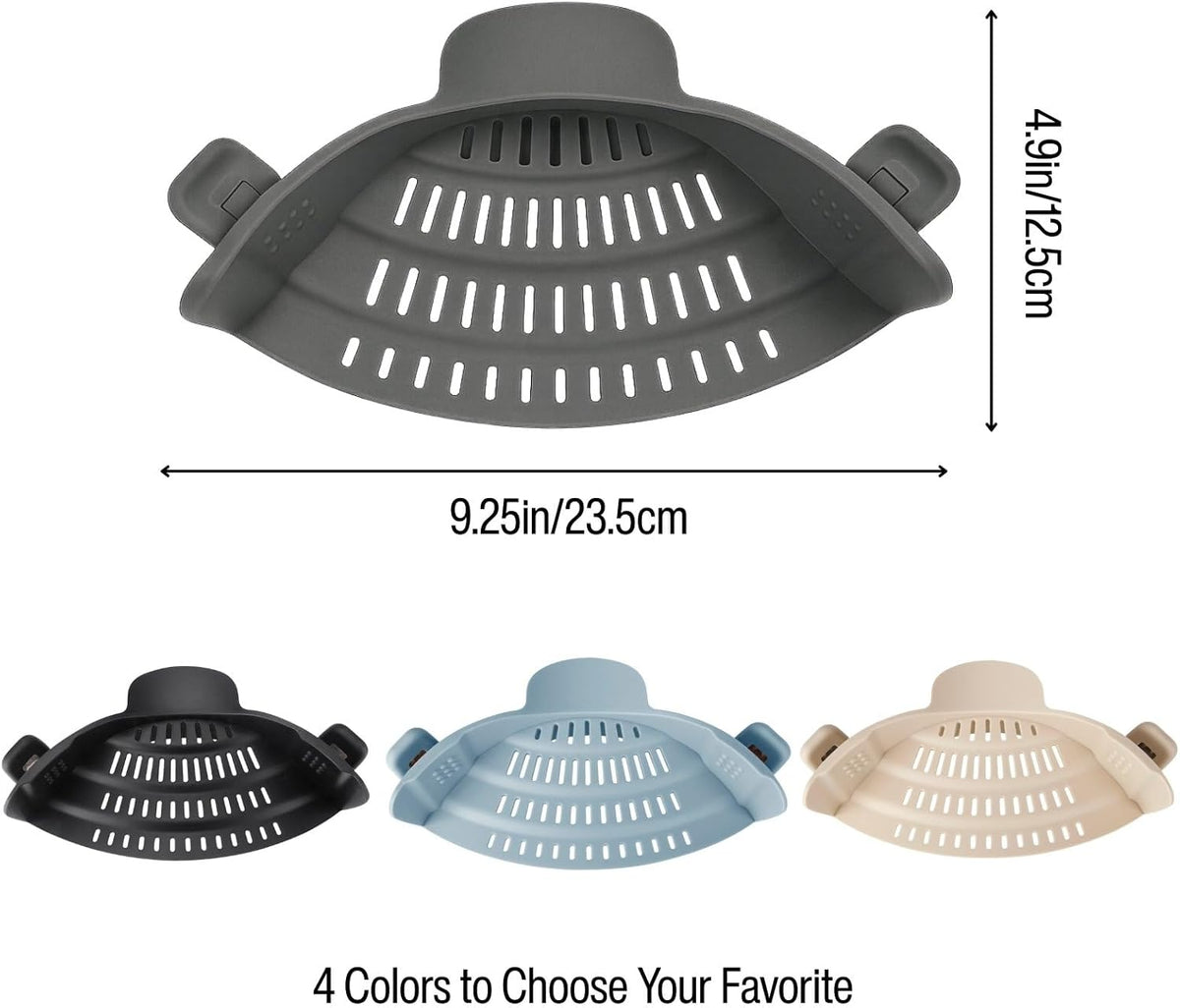Heat-Resistant Clip-On Silicone Pot Strainer - view 2