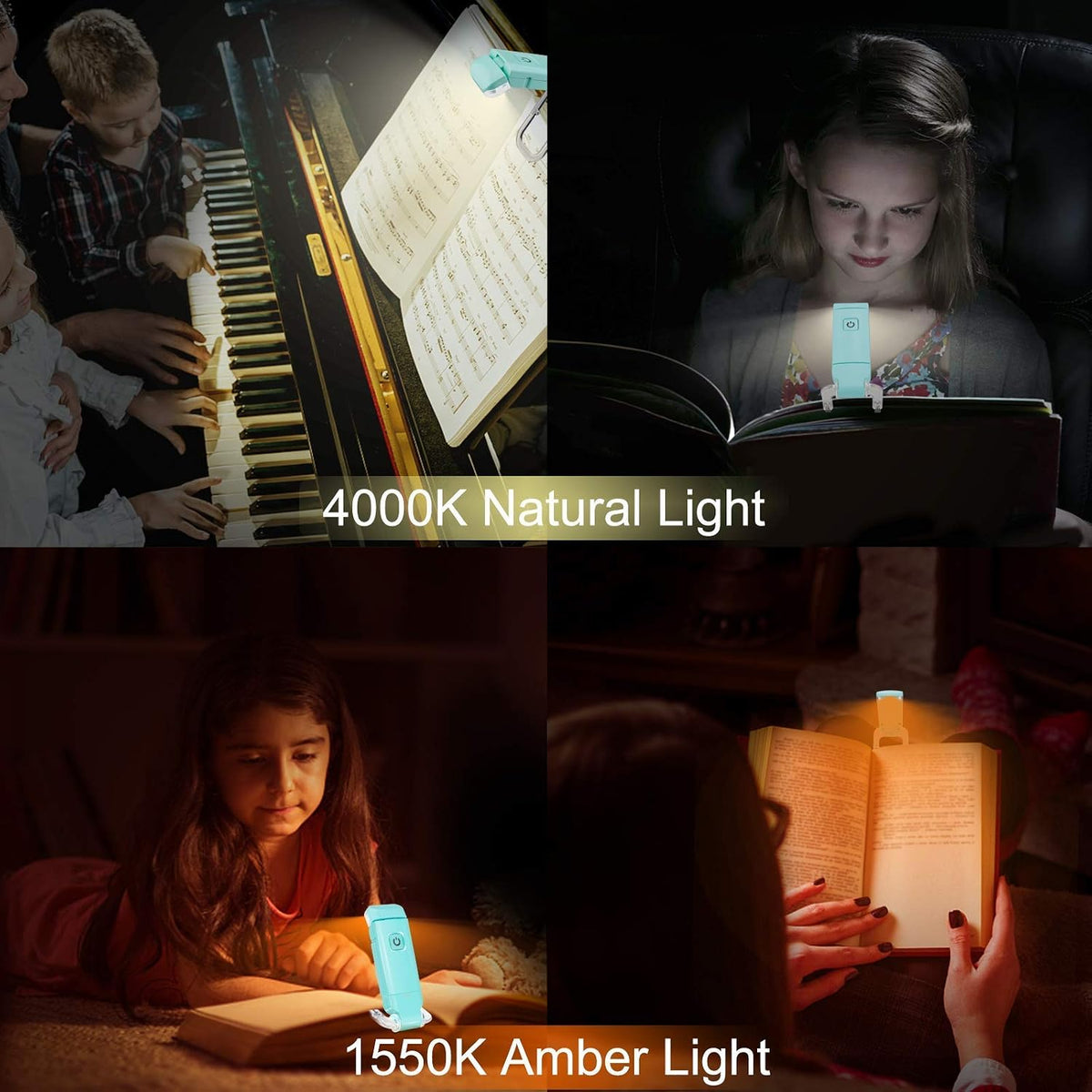 Rechargeable Clip-On Book Light - view 4