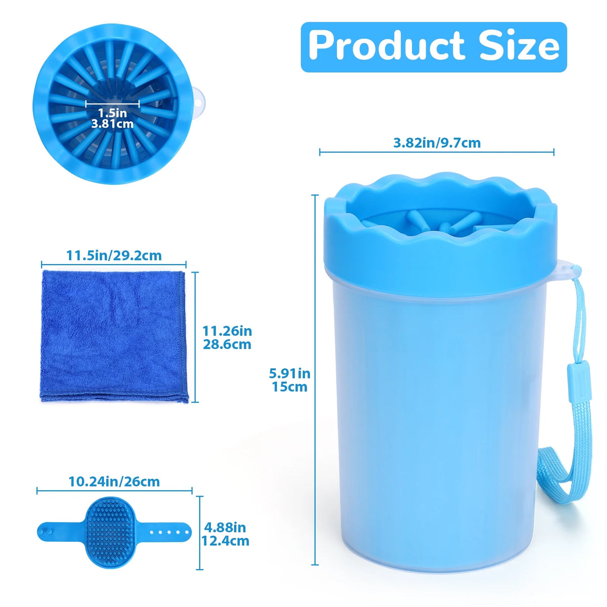 Portable Dog Paw Cleaner Cup – Medium - view 4