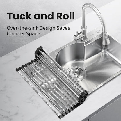 Premium Roll-Up Over-the-Sink Dish Drying Rack - view 4