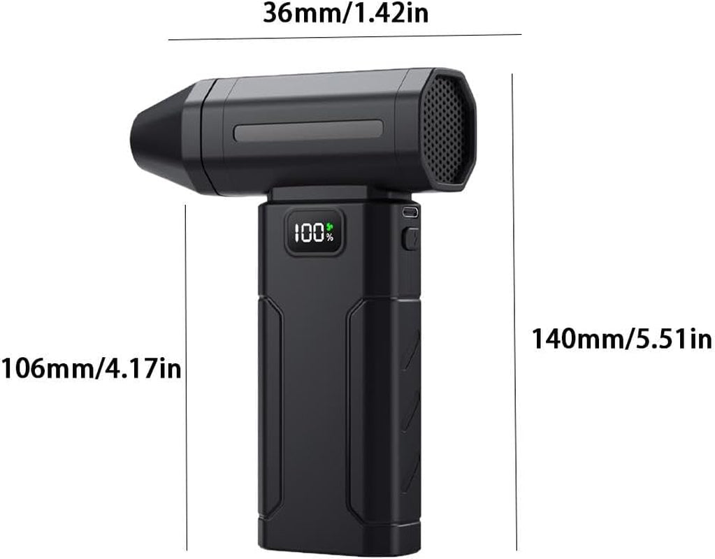 Electric Air Duster, 150000RPM Cordless Air Duster, 5-Gear Adjustable Mini Blower with Fast Charging, Dust Blower for Computer, Keyboard, House, Outdoor and Car