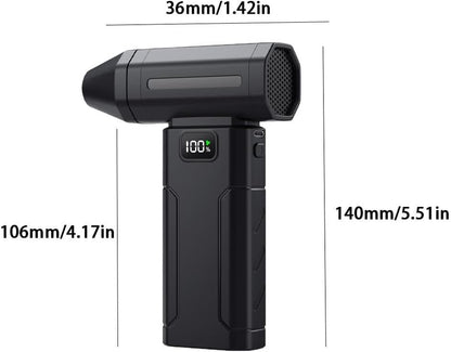 Electric Air Duster, 150000RPM Cordless Air Duster, 5-Gear Adjustable Mini Blower with Fast Charging, Dust Blower for Computer, Keyboard, House, Outdoor and Car