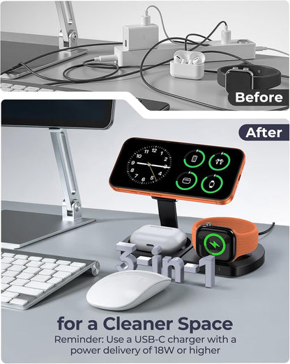 Foldable 3-in-1 Magnetic Charging Stand - view 8