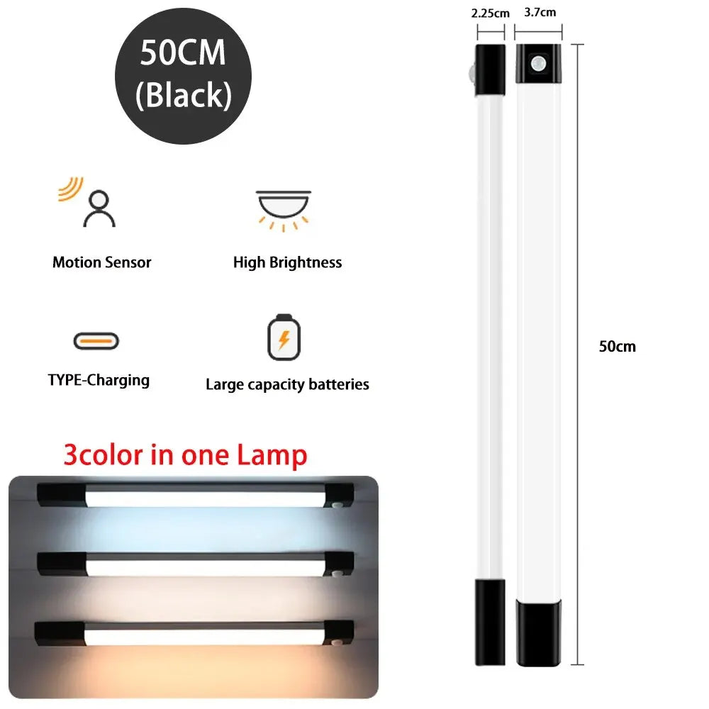 LED Night Light Motion Sensor Light Wireless USB Led Cabinet Night Wardrobe Lamp for Kitchen Cabinet Bedroom Wardrobe Sensor LED