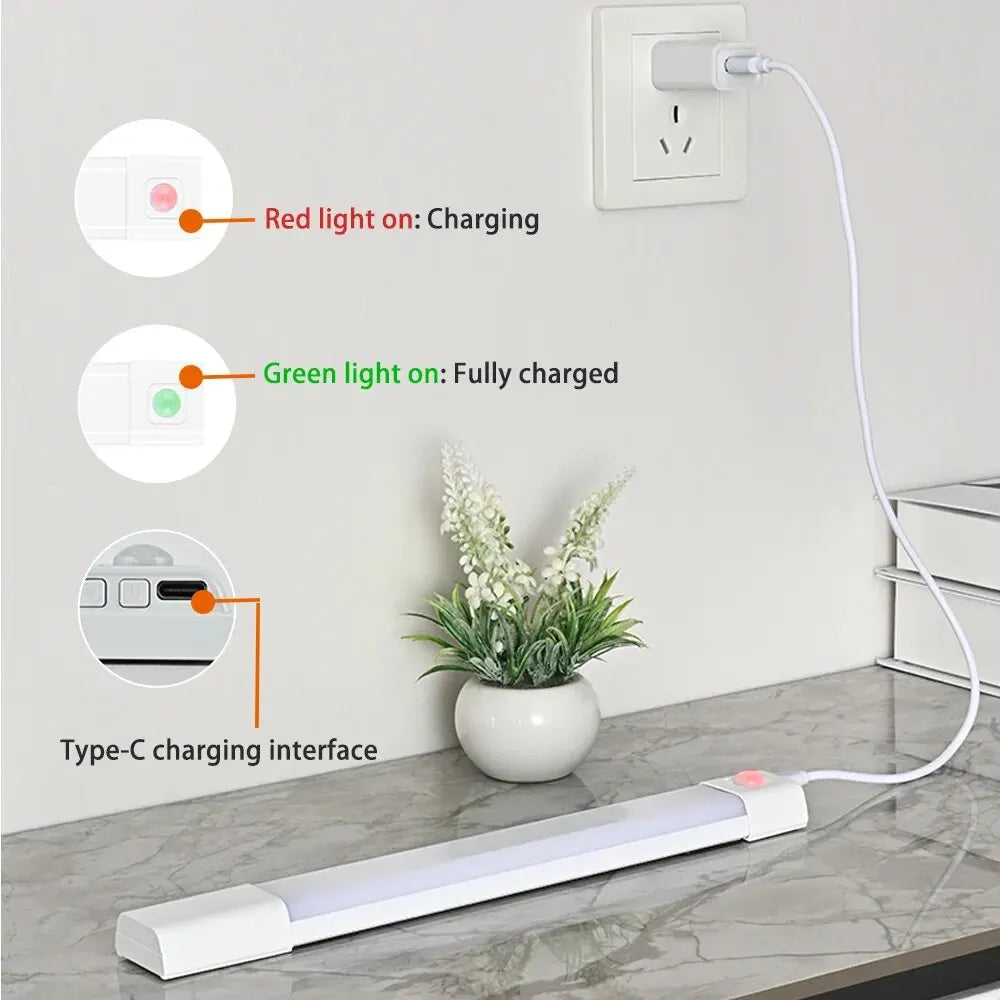 LED Night Light Motion Sensor Light Wireless USB Led Cabinet Night Wardrobe Lamp for Kitchen Cabinet Bedroom Wardrobe Sensor LED